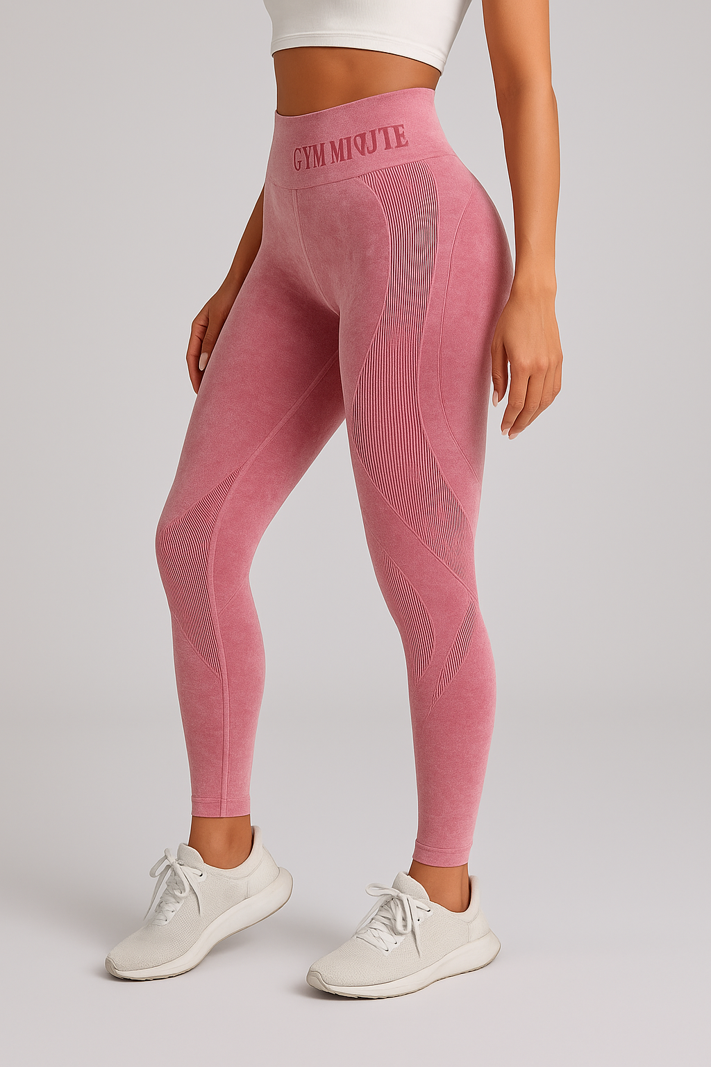 Legging de sport sculptant anti-cellulite en suédine stretch