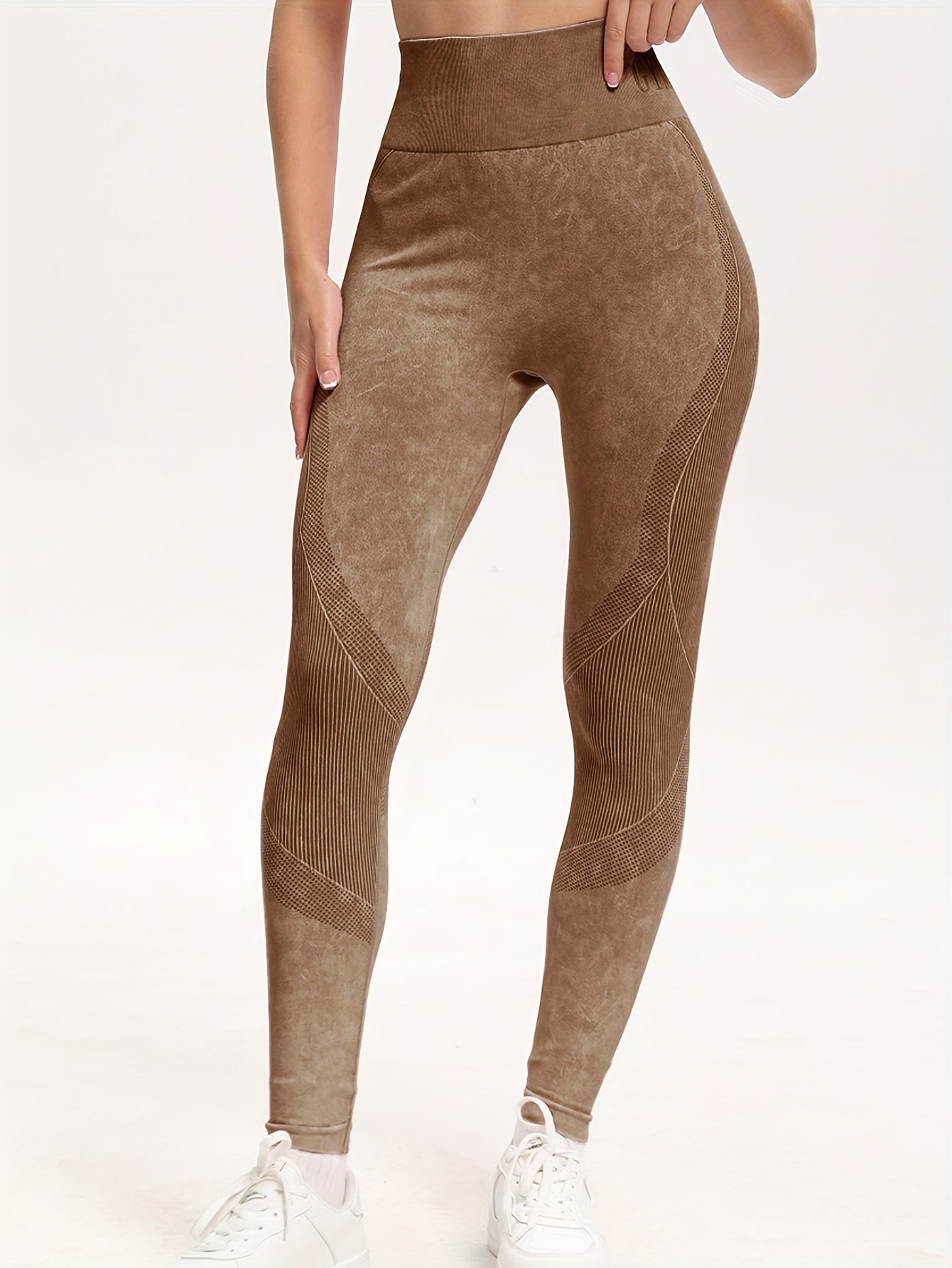 Legging de sport sculptant anti-cellulite en suédine stretch
