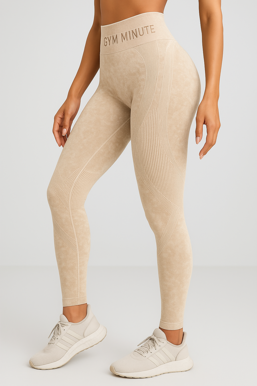 Legging de sport sculptant anti-cellulite en suédine stretch