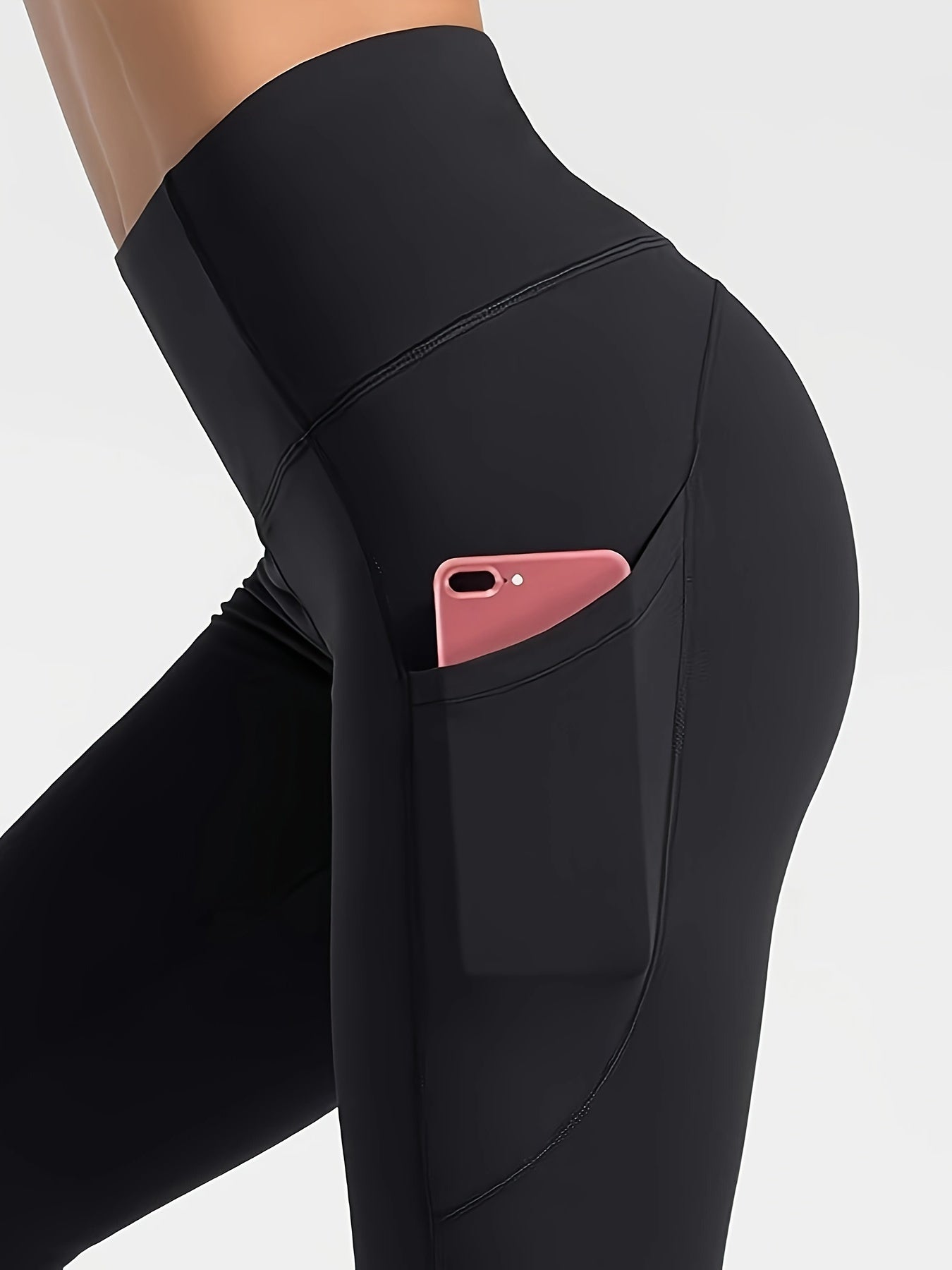 Legging sport femme taille haute avec poche téléphone intégrée