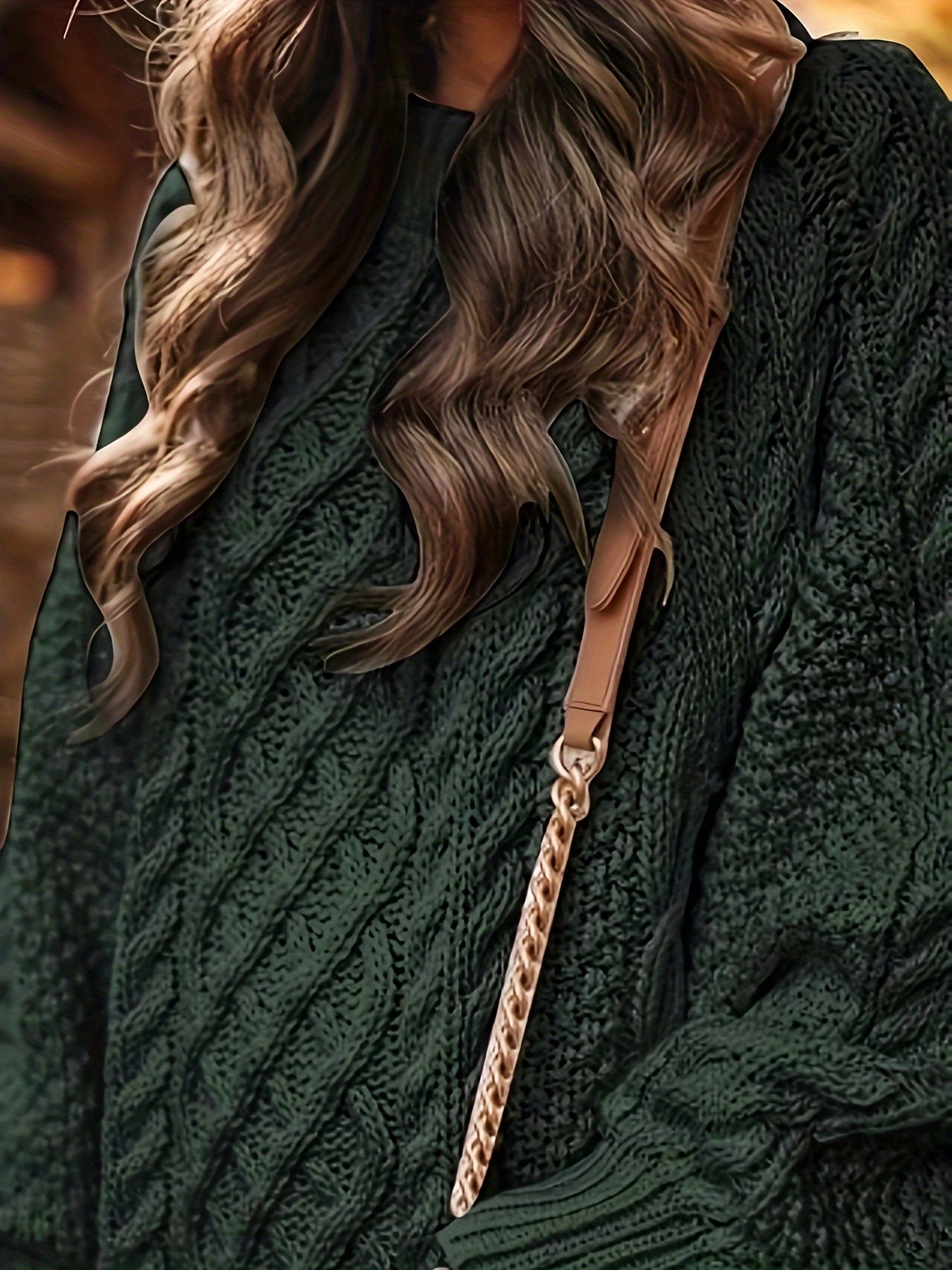 Robe pull grosse maille torsadée oversize femme