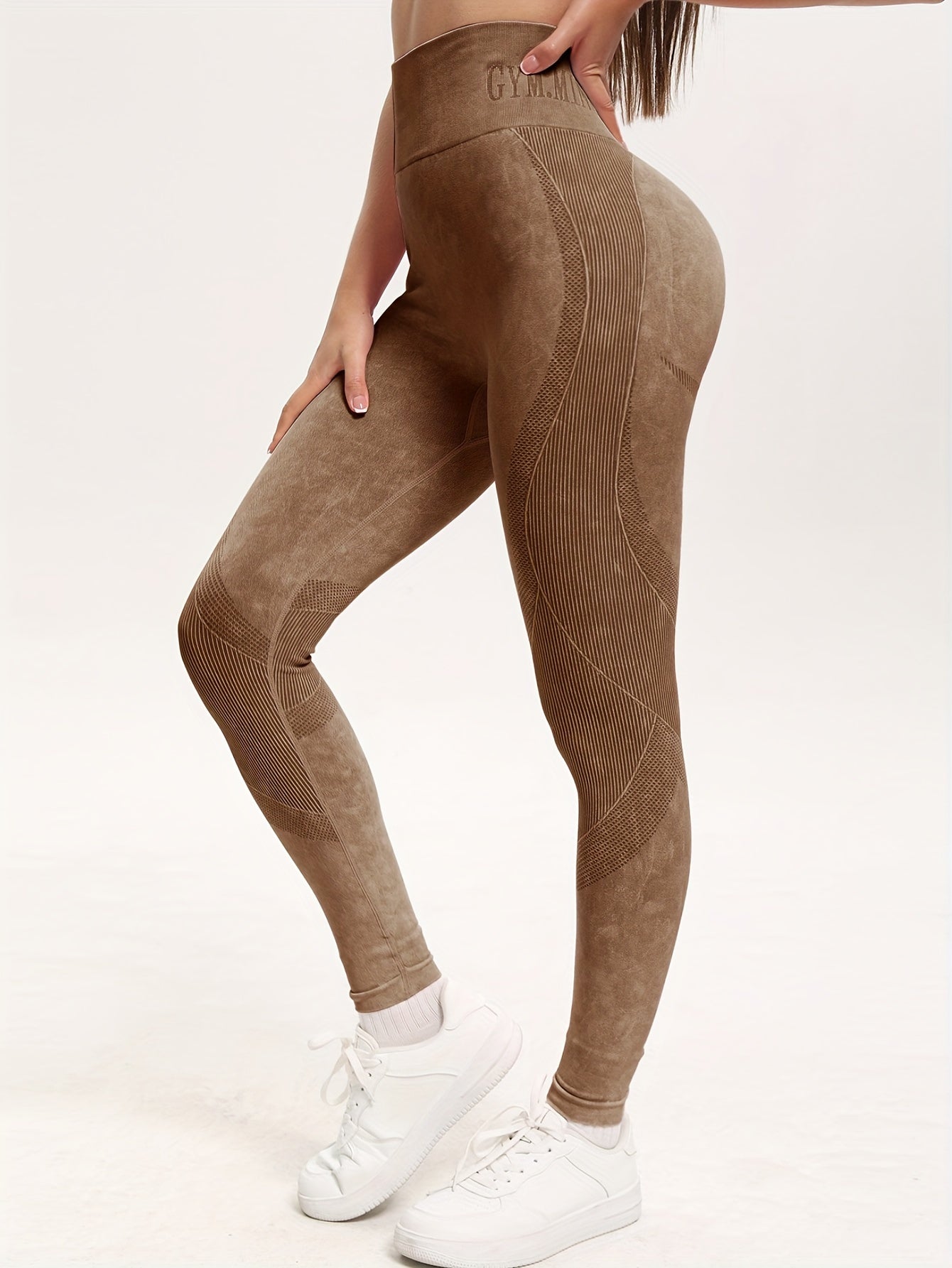 Legging de sport sculptant anti-cellulite en suédine stretch