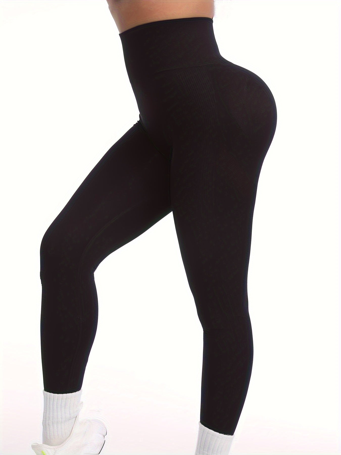 Legging push up sculptant femme taille haute sans couture