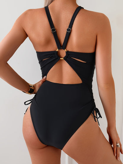 Maillot 1 pièce galbant femme dos croisé