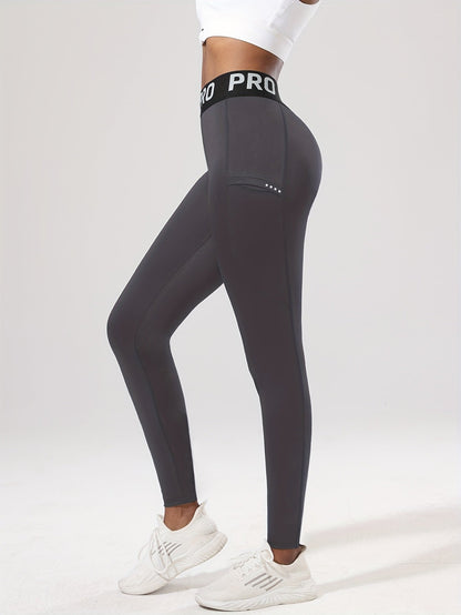 Legging de sport femme taille haute PRO avec poche latérale