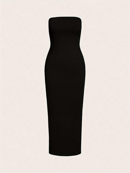 Robe bustier moulante midi femme