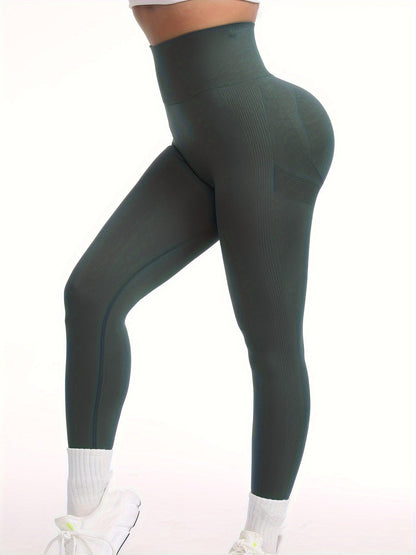 Legging push up sculptant femme taille haute sans couture