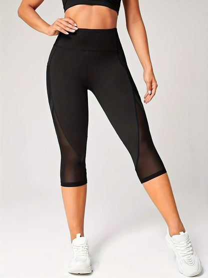 Legging sport femme taille haute gainant respirant