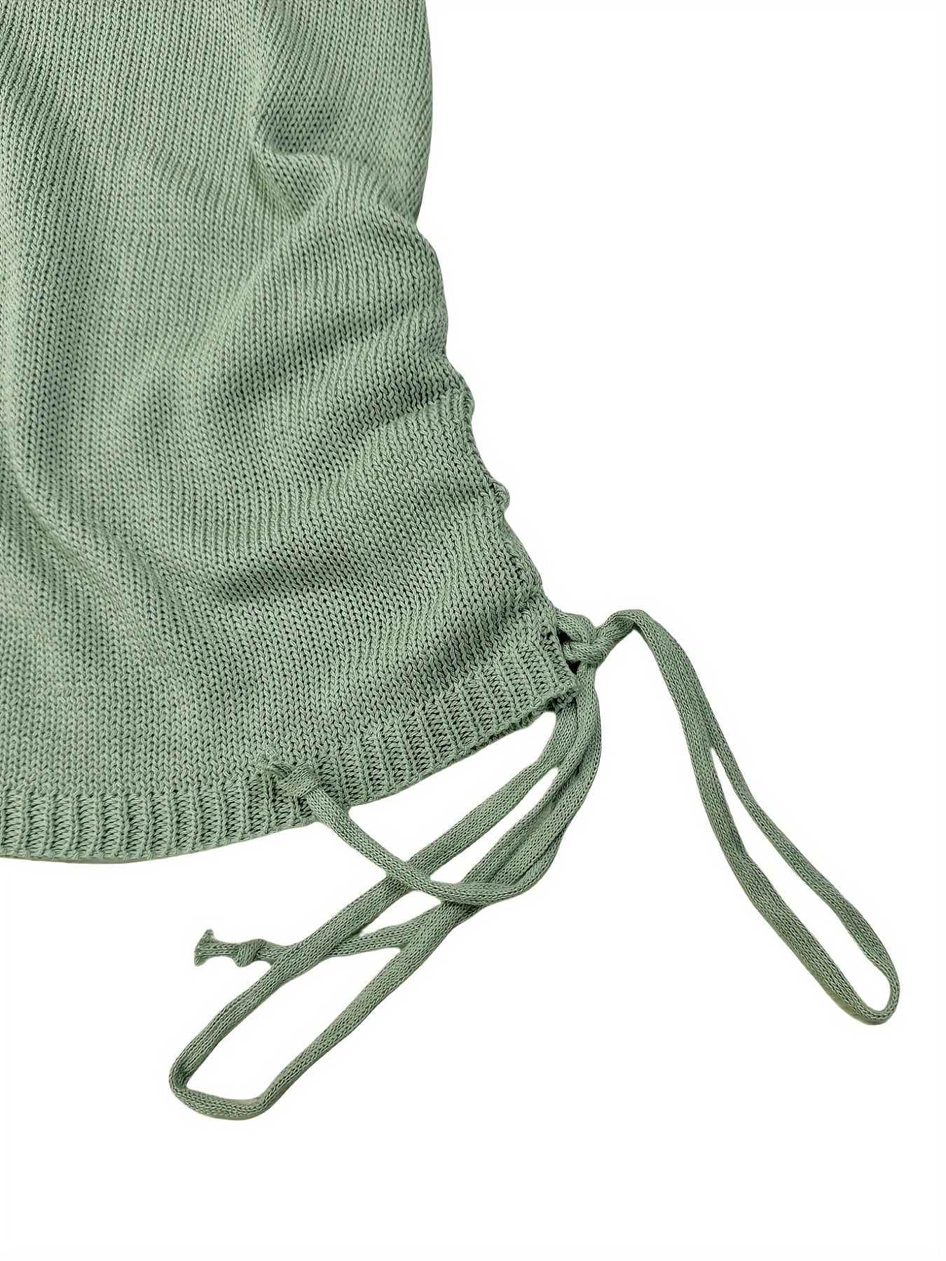 Robe pull côtelée femme à fronces