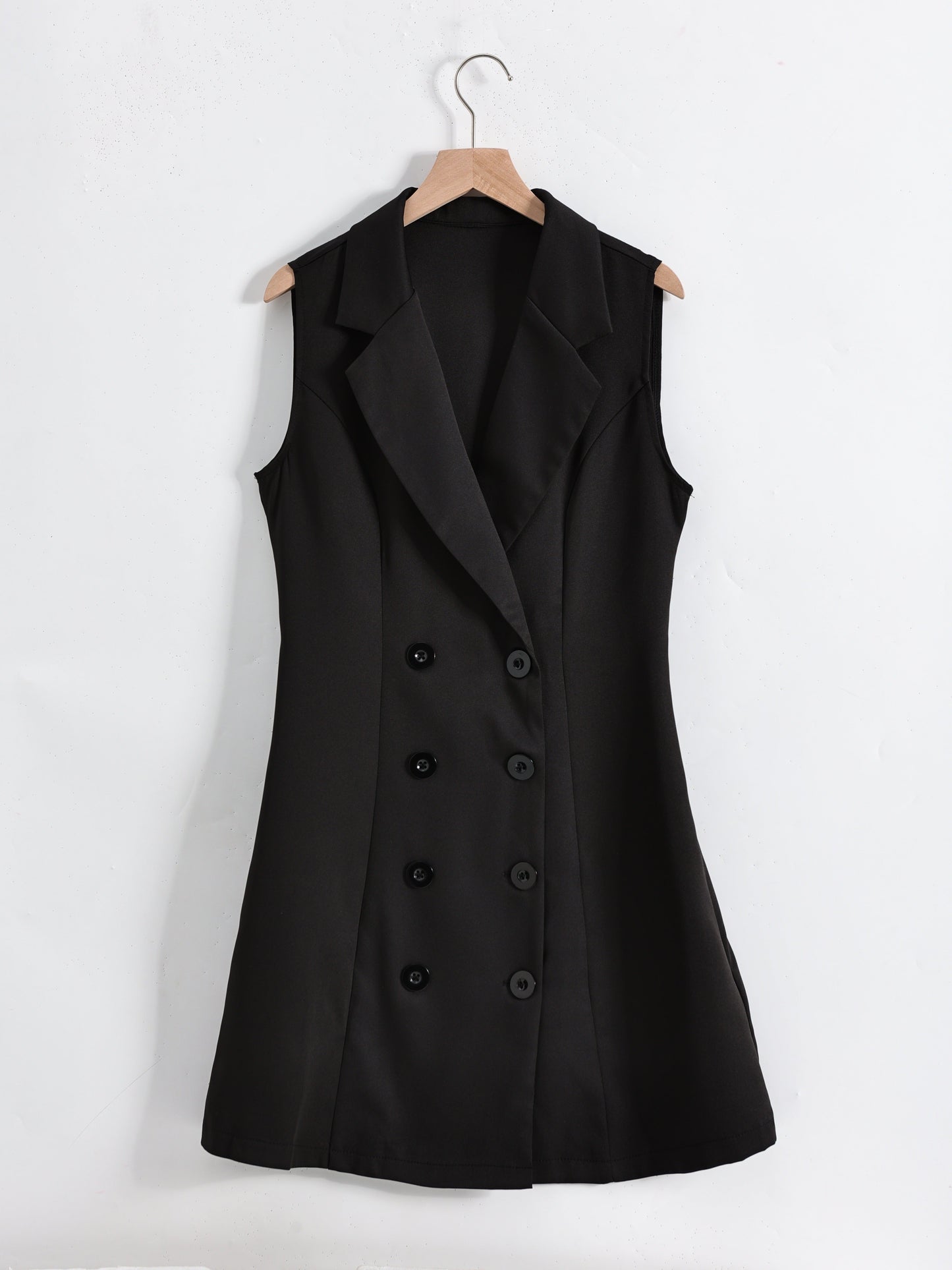 Robe blazer sans manches femme coupe droite élégante
