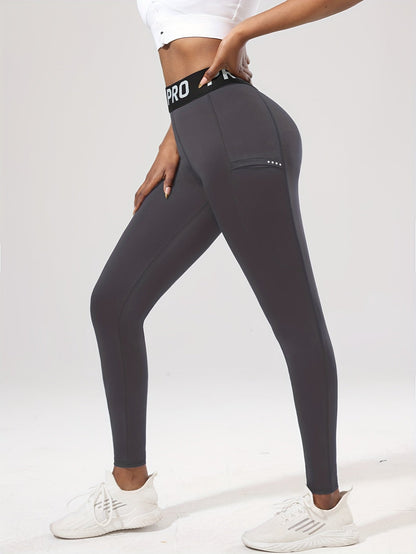 Legging de sport femme taille haute PRO avec poche latérale
