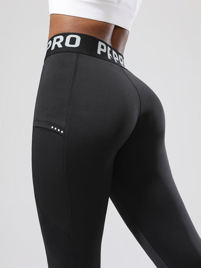 Legging de sport femme taille haute PRO avec poche latérale