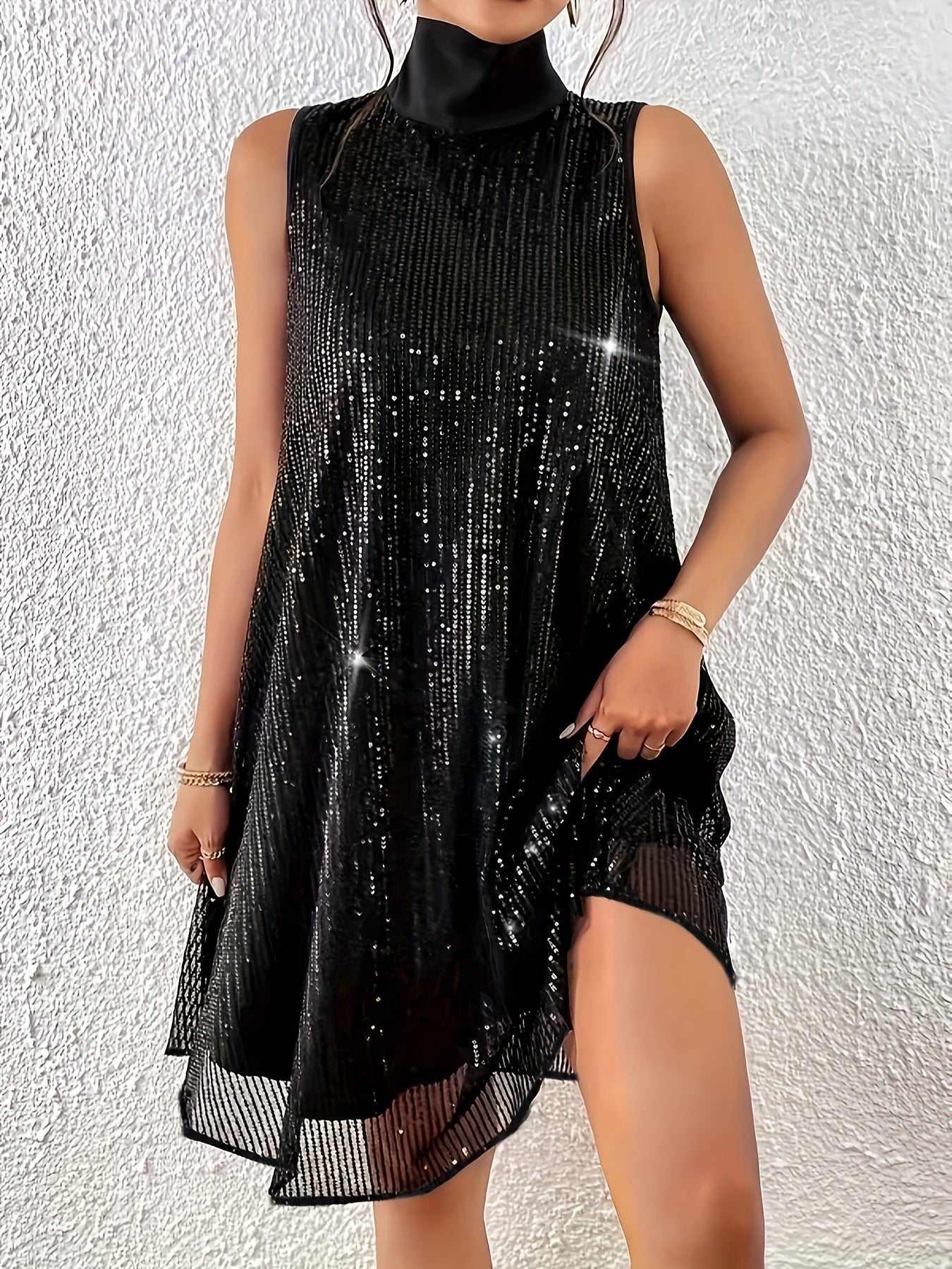 Robe paillette à sequins femme