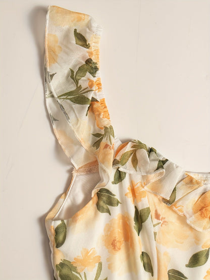 Robe longue d’été femme imprimé floral boho
