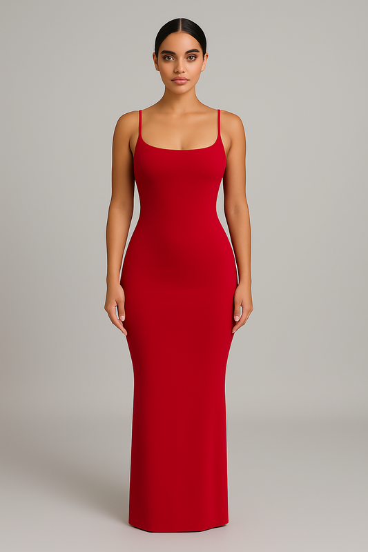 Robe Cami Moulante Élégante Sans Manches