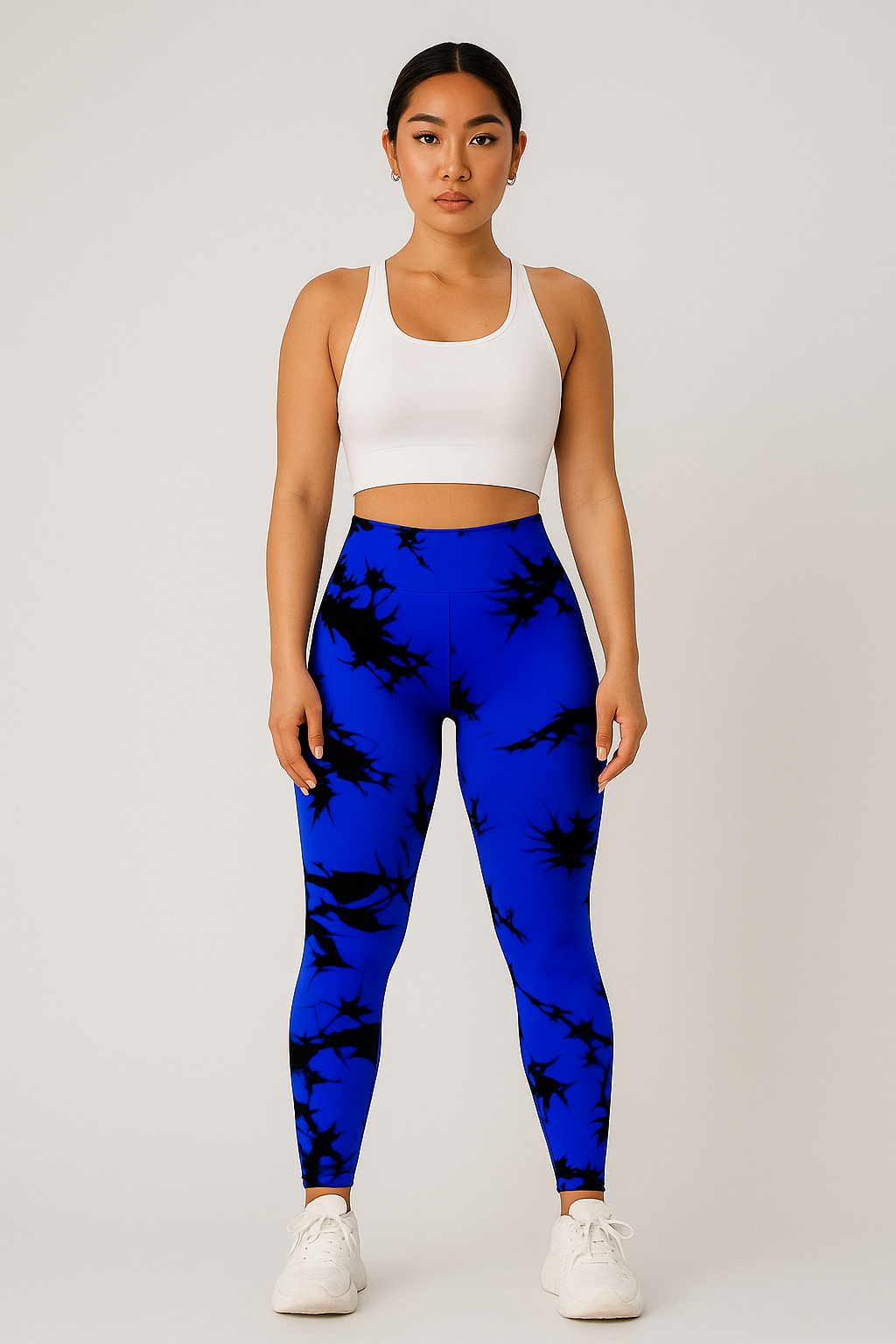 Legging anti-cellulite gainant motif marbré – Push-up sculptant et confortable