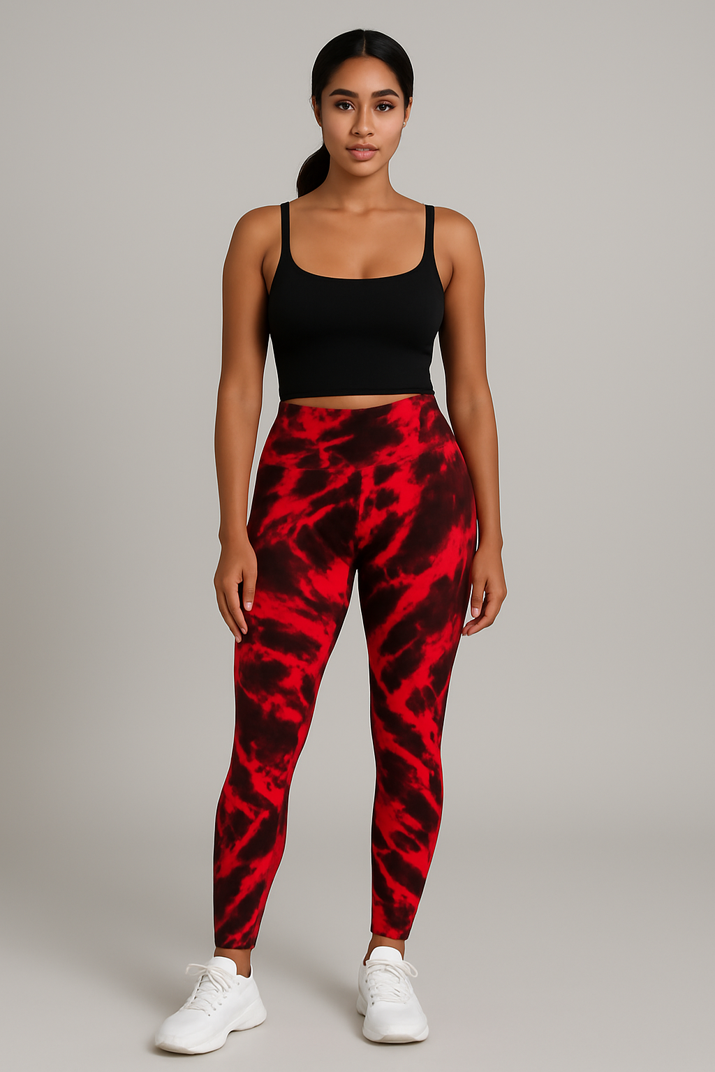 Legging push up femme imprimé tie and dye effet galbant