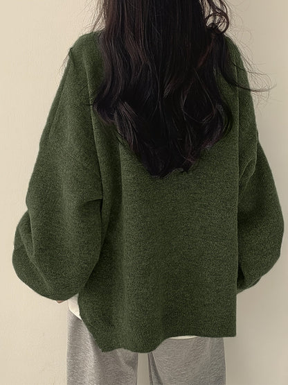 Pull chaud femme oversize cocooning