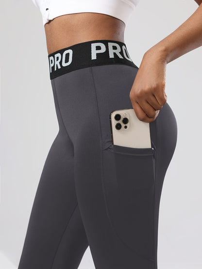 Legging de sport femme taille haute PRO avec poche latérale
