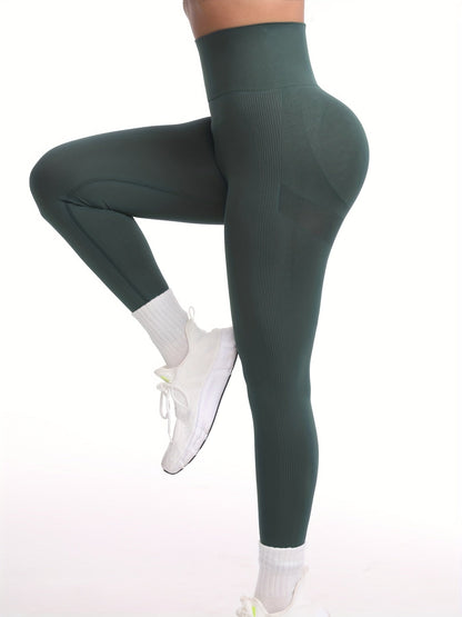 Legging push up sculptant femme taille haute sans couture