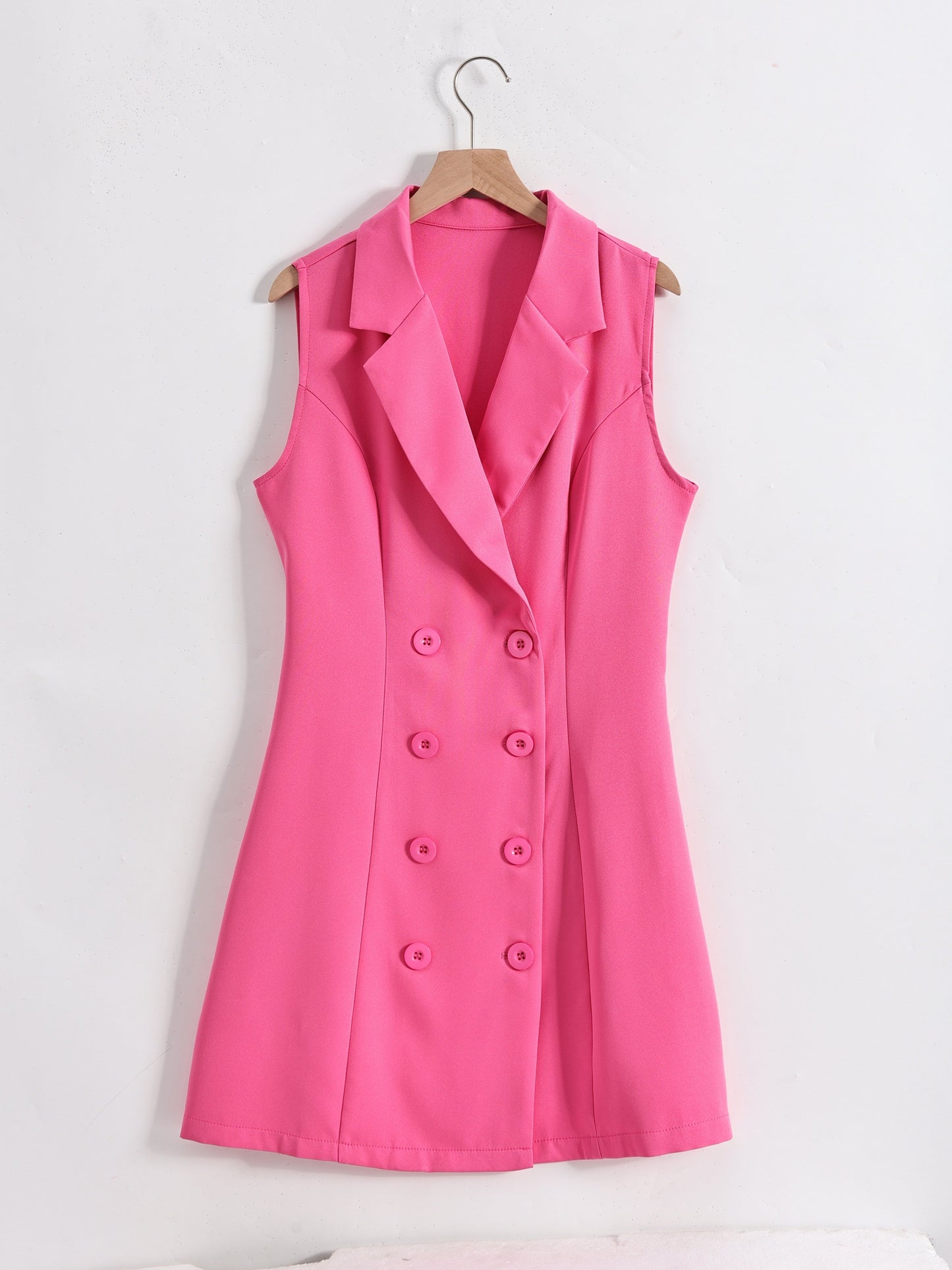 Robe blazer sans manches femme coupe droite élégante