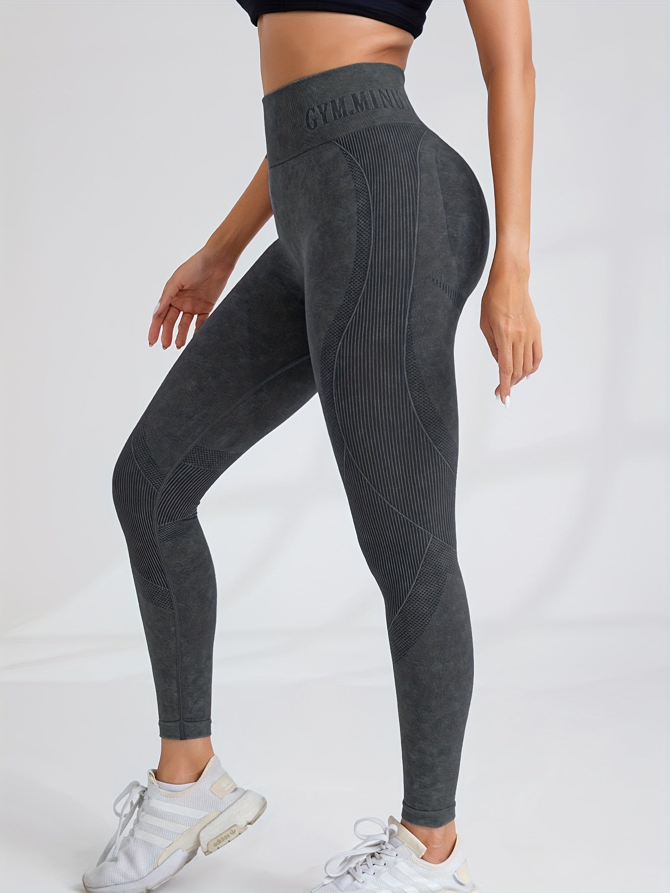 Legging de sport sculptant anti-cellulite en suédine stretch