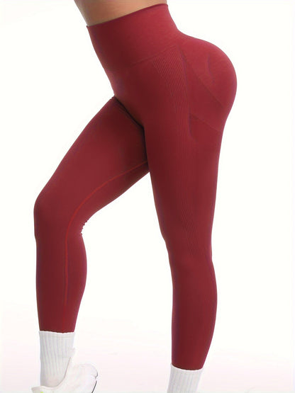 Legging push up sculptant femme taille haute sans couture