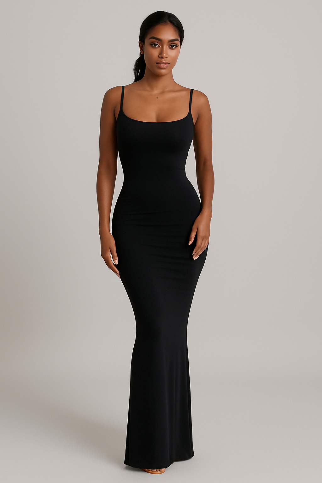 Robe Cami Moulante Élégante Sans Manches