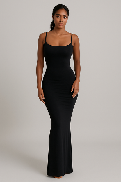 Robe Cami Moulante Élégante Sans Manches