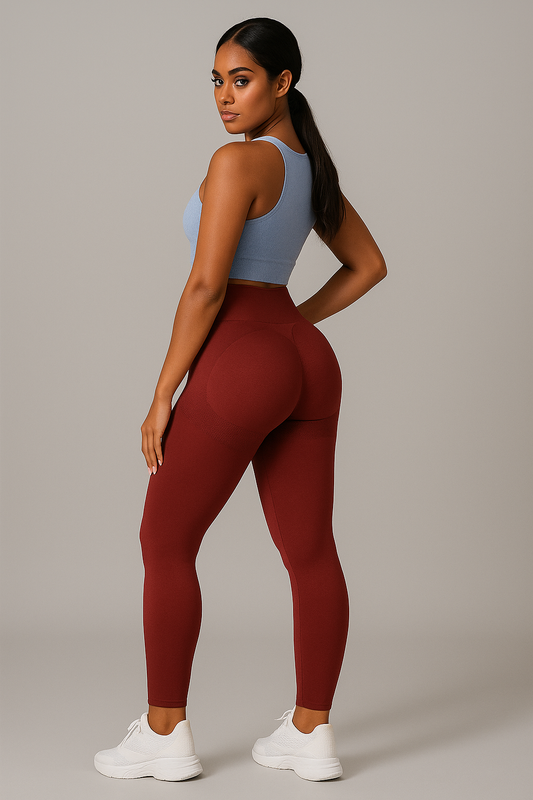 Legging push up sculptant femme taille haute sans couture