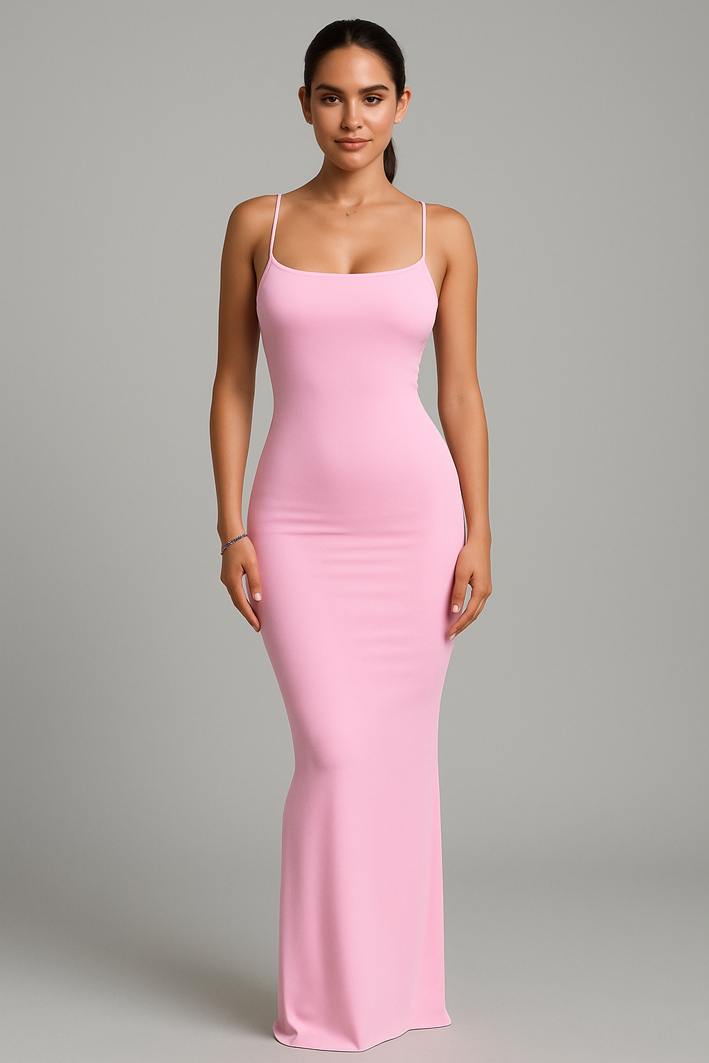 Robe Cami Moulante Élégante Sans Manches