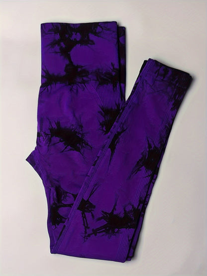 Legging anti-cellulite gainant motif marbré – Push-up sculptant et confortable