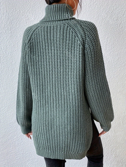 Pull chaud femme col roulé maille épaisse hiver