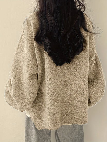 Pull chaud femme oversize cocooning