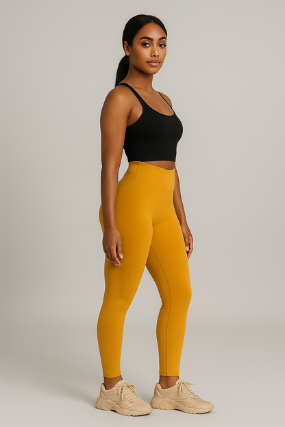 Legging push up femme taille haute effet seconde peau
