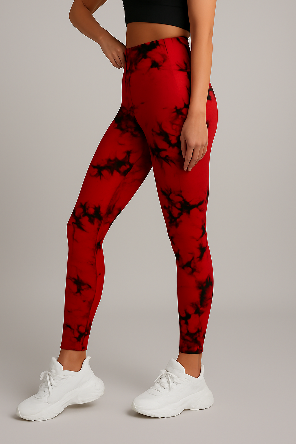 Leggings Push up imprimé marbré taille haute femme