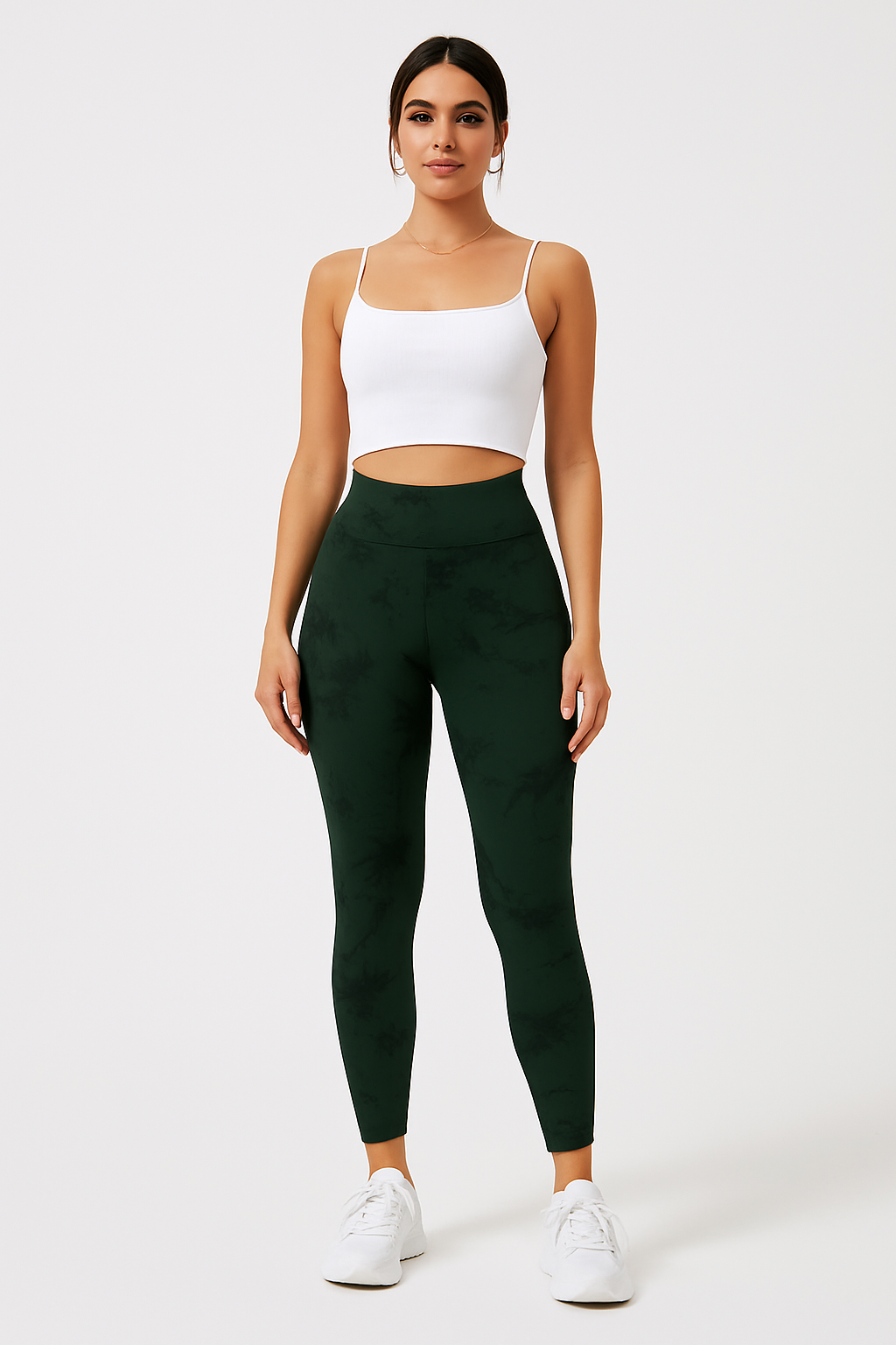 Legging anti-cellulite gainant motif marbré – Push-up sculptant et confortable