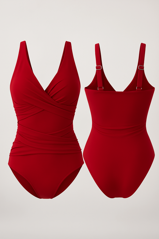 Maillot de bain 1 pièce drapé femme galbant
