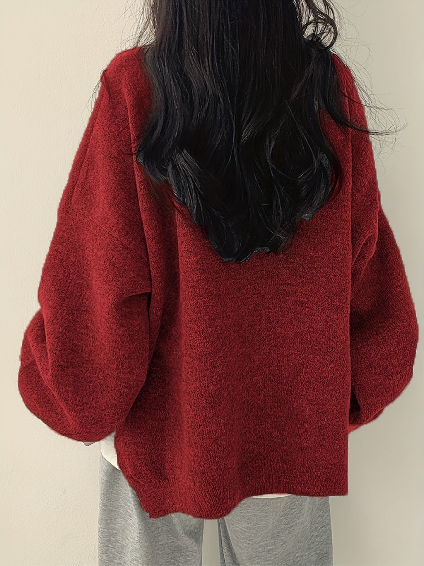 Pull chaud femme oversize cocooning